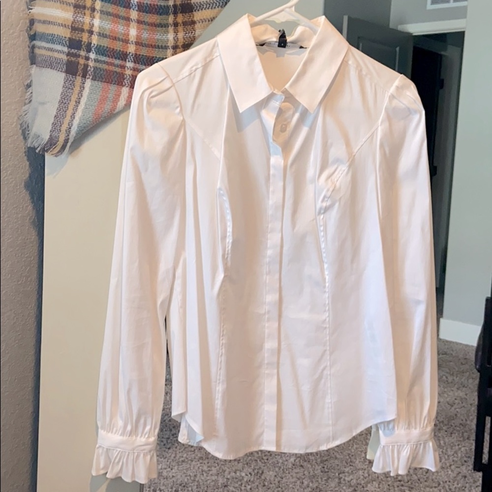 NWT White Button-Down Dress Shirt from WHBM